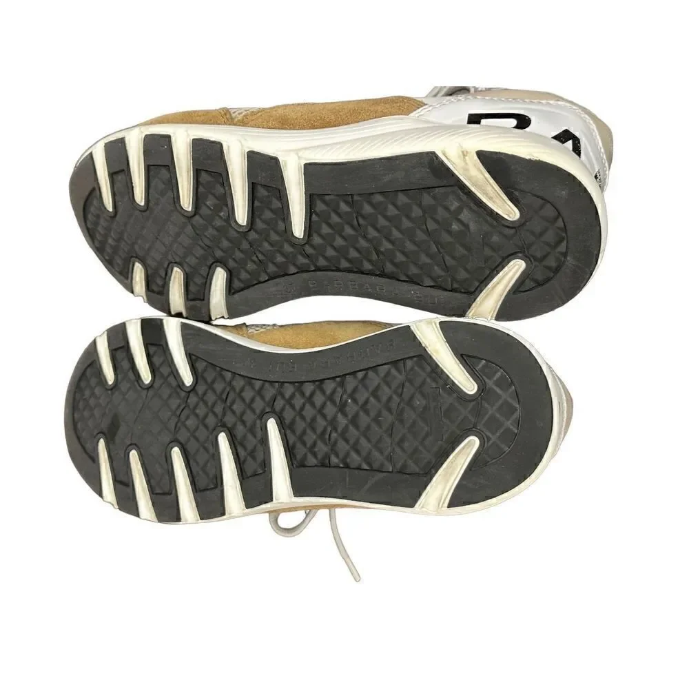 Barbara Bui Suede Colorblock Pattern Sneakers - Neutrals...